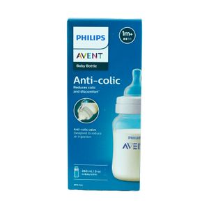Philips Avent Anti-Colic Baby Feeding Bottle (1m+) - 260ml (Model: SCY103/10)